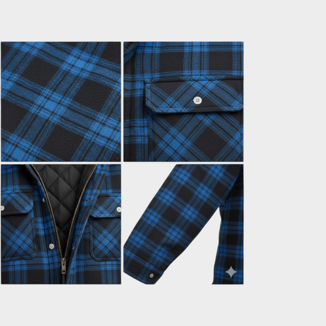 Asger | Chaqueta cálida para hombre de mezcla premium de lana