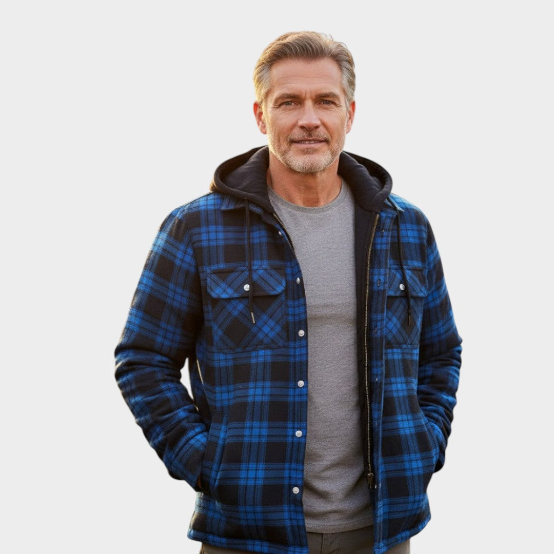 Asger | Chaqueta cálida para hombre de mezcla premium de lana