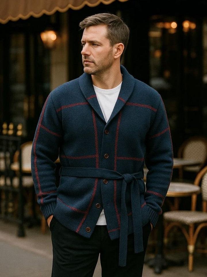 Rom | Chaqueta de punto con cinturón